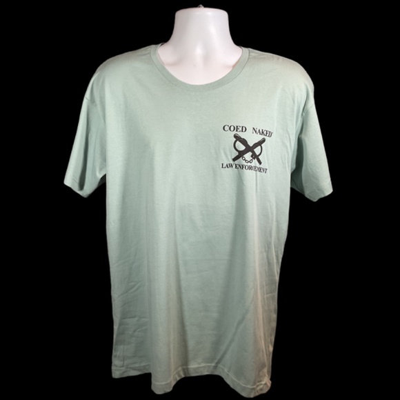 Coed Naked Law Enforcement Graphic Tee Shirt NWOT Men’s SZ L - Picture 3 of 6